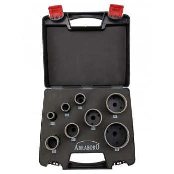   Gyémántbevonatos koronafúró 8 részes készlet M14 befogással