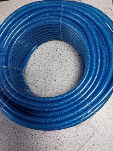 Levegő tömlő 9 mm-es textilbetétes, kék, profi, 50m, 20 bar,-5- +60 °C