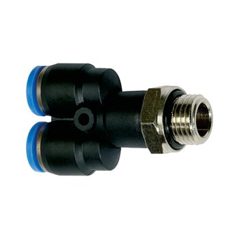    Y csatlakozó »Blue Széria«, forgatható, G 1/4 párhuzamos külső, Ø 12 mm