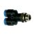  Y csatlakozó »Blue Széria«, forgatható, M5 külső, Ø 4 mm