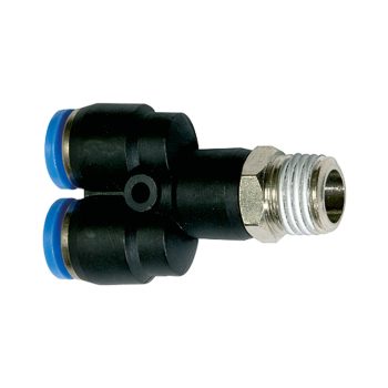    Y csatlakozó »Blue Széria«, forgatható, R 1/4 külső kúpos menet, Ø 12 mm