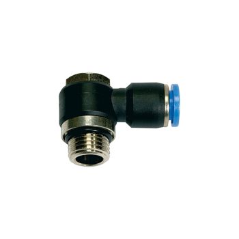   L csatlakozó »Blue Széria« forgatható, G1/8 a., max.15 Ø10mm ( párhuzamos külső menet )