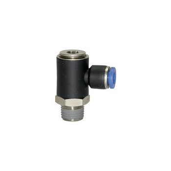    L csatlakozó »Blue Széria«, forgatható, R 1/4 a., L=26,5 mm ( külső kúpos menet )