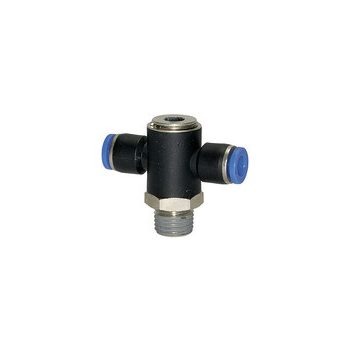   T csatlakozó »Blue Széria«, forgatható, R 1/8 külső, Ø 8 mm