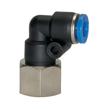    L "push-in" csatlakozó  »Blue Széria«: könyök, párhuzamos menet, forgatható, G 3/8 belül, Ø 16 mm