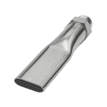    Zajmentes lapos fúvóka, M12x1,25, nikkelezett sárgaréz, fúvóka szélessége 21,0 mm