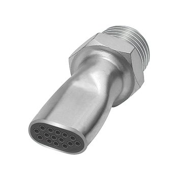    Zajmentes lapos fúvóka, G 3/8 AG, horganyzott acél, fúvóka szélessége 16,5 mm