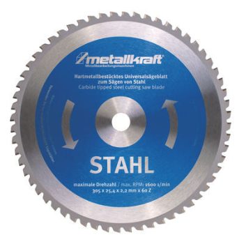   Metallkraft körfűrésztárcsa acélhoz 305 x 2.4 x 25.4 mm T60