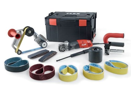 Flex Palástcsiszoló és csőcsiszoló gép szett BSE 14-3 INOX Set 230/CEE 