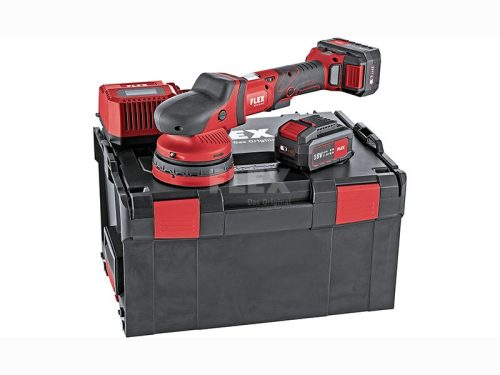 Flex XCE 8 125 18.0-EC/5.0 Set Akkus polírozó pozitív hajtással, 18.0 V