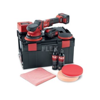   FLEX Akkumulátoros excenterpolírozó  XFE 15 150 18.0-EC/5.0 P-SET