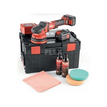 FLEX Akkus polírozó XCE 8 125 18.0-EC/5.0 P-SET