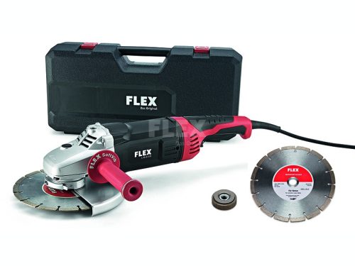 Flex L 26-6 230 230 2600 Wattos sarokcsiszoló kofferben + betonvágó korong + SDS Clic adapter