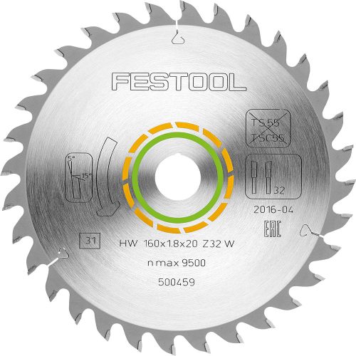 Festool Sűrűfogazású fűrészlap 225X2,6X30 W48 (Precizio CS 70)