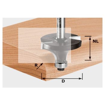 Festool Lekerekítő maró HW S8 D22,7/R5 KL