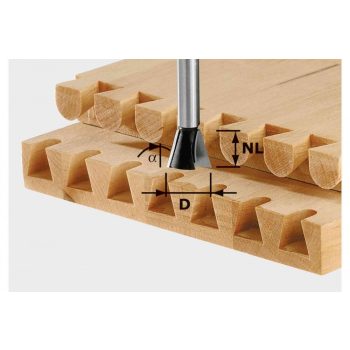 Festool Fecskefarkú maró HW S8 D14,3/16/10°