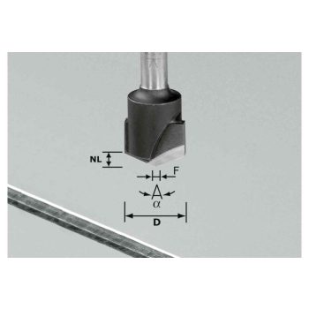 Festool V-horonymaró HW S8 D18-90°/Alu