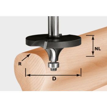 Festool Lekerekítő maró HW R16/D64/26 S12