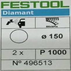 Festool Gyémánt Csiszolóanyag, 150mm P1000 x2