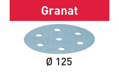FESTOOL Csiszolópapír Granat STF D125/8 P60 GR/50 db-os csomag