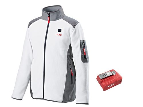 Flex TF White 10.8/18.0 Men Akkus fűthető gyapjú polár pulóver. 