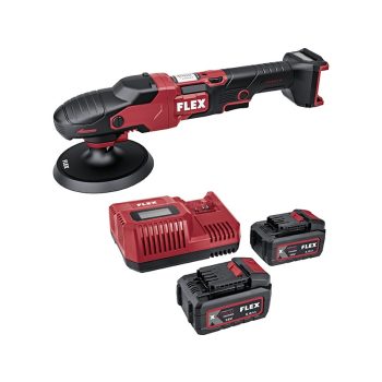   FLEX Akkus rotációs polírozó PE 150 18.0-EC 5.0 Ah szett 