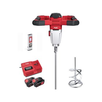   Flex MXE 18.0-EC/5.0 SET + WR2 120 + ADM 30 SMART 2 sebességes akkus keverő 3 fokozatú sebességkapcsolóval, 18 V