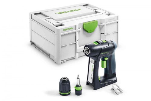Festool Akkus fúró-csavarbehajtó C 18-Basic+ ajándék kapcsozógép/szegezőgép
