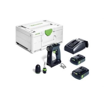   Festool Akkus fúró-csavarbehajtó CXS 18 C 3,0-Plus + ajándék kapcsozógép/szegezőgép
