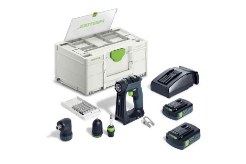 Festool Akkus fúró-csavarbehajtó CXS 18 C 3,0-Set + ajándék kapcsozógép/szegezőgép