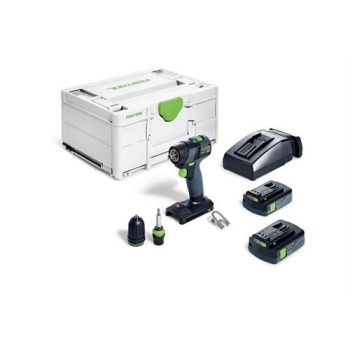   Festool Akkus fúró-csavarbehajtó TXS 18 C 3,0-Plus+ ajándék kapcsozógép/szegezőgép