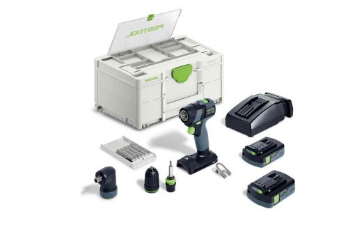 Festool Akkus fúró-csavarbehajtó TXS 18 C 3,0-Set+ ajándék kapcsozógép/szegezőgép