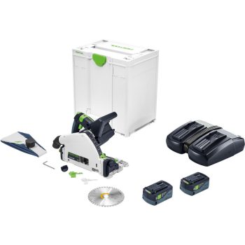   Festool Akkus merülőfűrész TSC 55 5,0 KEBI-Plus/XL + ajándék kapcsozógép/szegezőgép