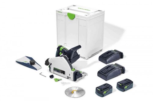 Festool Akkus merülőfűrész TSC 55 5,0 KEBI-Plus/XL + ajándék kapcsozógép/szegezőgép