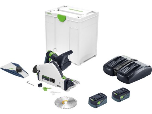 Festool Akkus merülőfűrész TSC 55 5,0 KEBI-Plus/XL + ajándék kapcsozógép/szegezőgép