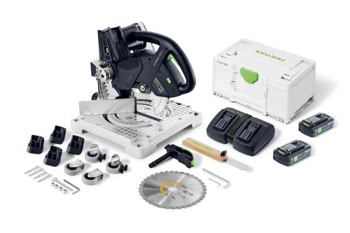 Festool Akkus szegélylécfűrész SYMC 70 4,0 EBI-Plus SYMMETRIC + ajándék kapcsozógép/szegezőgép