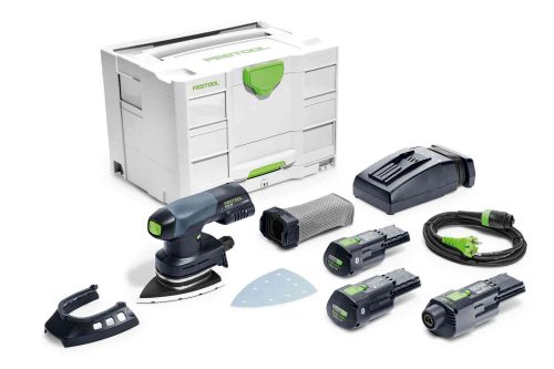 Festool Akkus deltacsiszoló DTSC 400 3,0 I-Set + ajándék kapcsozógép/szegezőgép