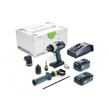   Festool Akkus fúró-csavarbehajtó TDC 18/4 5,0/4,0 I-Set QUADRIVE