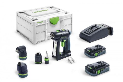 Festool Akkus fúró-csavarbehajtó C 18 HPC 4,0 I-Set + ajándék kapcsozógép/szegezőgép