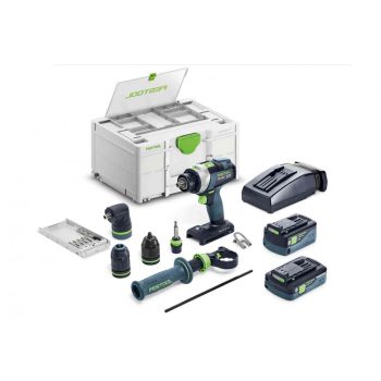   Festool Akkus ütvefúró-csavarbehajtó gép TPC 18/4 5,0/4,0 I-Set/XL QUADRIVE