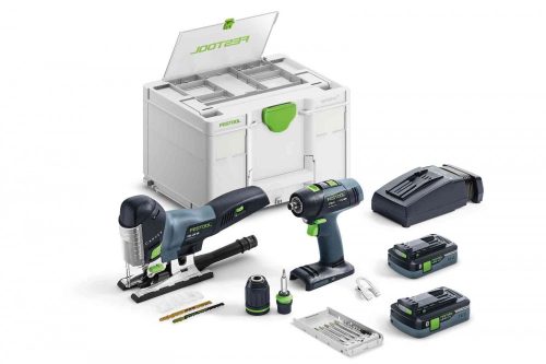 Festool Akkumulátoros szerelőkészlet T 18+3/PSC 420 HPC I-Set+ ajándék kapcsozógép/szegezőgép
