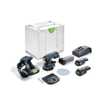   Festool Akkus élcsiszoló ES-ETSC 125 3,0 I-Plus + ajándék kapcsozógép/szegezőgép