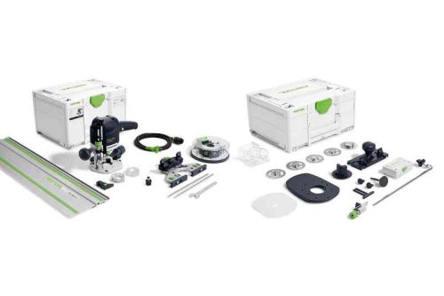 Festool Felsőmaró OF 1010 REBQ-FS-Set+ Box + ajándék kapcsozógép/szegezőgép