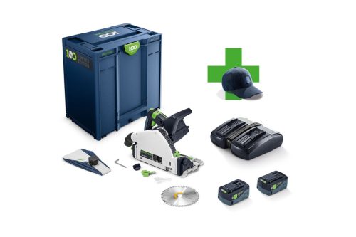 Festool Akkus merülőfűrész TSC 55 5,0 KEBI-Plus/XL 100 ÉV JUBILEUM