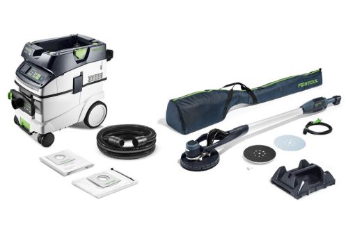 Festool Hosszú szárú falcsiszoló- és elszívókészlet PLANEX LHS-E 225/CTL 36-Set +ajándék 25 db csiszolópaír tetszőleges szemcsével