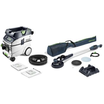   Festool Hosszú szárú falcsiszoló- és elszívókészlet PLANEX LHS-E 225/CTM 36-Set +ajándék 25 db csiszolópaír tetszőleges szemcsével