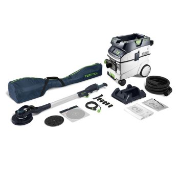   Festool Hosszú szárú falcsiszoló- és elszívókészlet PLANEX LHS 2-M 225 EQ/CTL 36-Set +ajándék 25 db csiszolópaír tetszőleges szemcsével