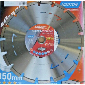 Gyémánttárcsa 350X25.4MM NORTON CLIPPER PRO BETON SOFT