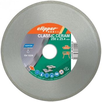   Gyémánttárcsa 250X25.4-7X1.7  NORTON CLIPPER-CLASSIC CERAM 