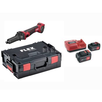 FLEX Akkus egyenes csiszoló DGE 25 18.0-EC/5.0 SET